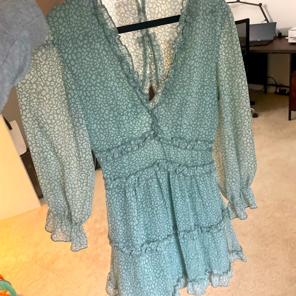 Long sleeve mini dress